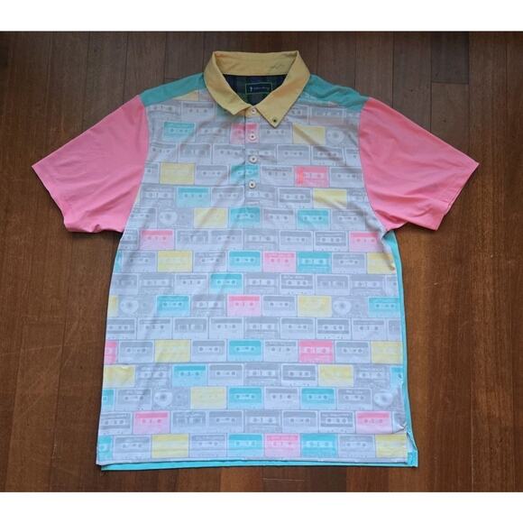 William Murray Performance Golf Polo Shirt Large Cassette - Picture 1 of 6